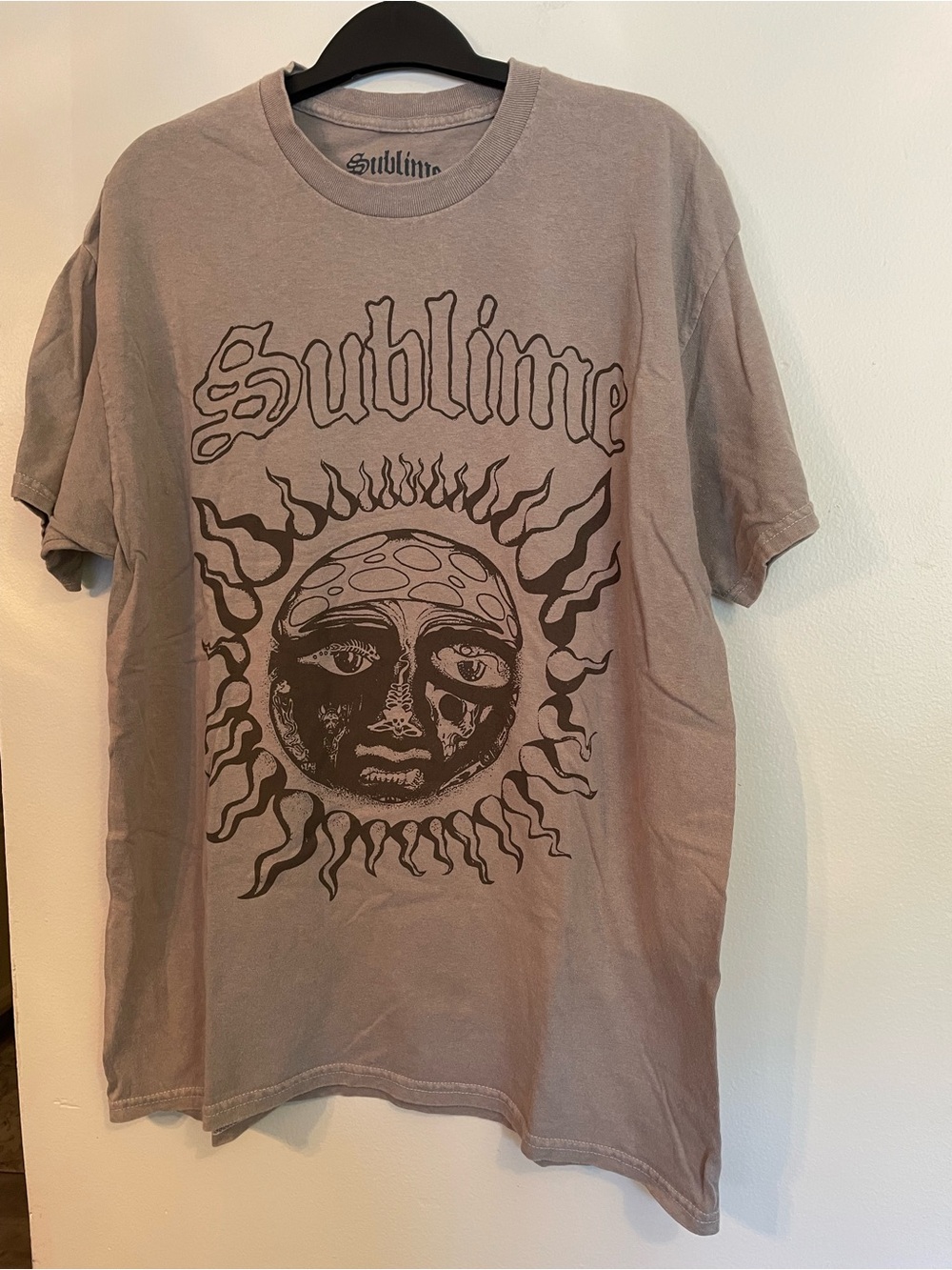 Sublime 40oz To Freedom Tracklist Band Tee Taupe 2024 Large, w/FLAW